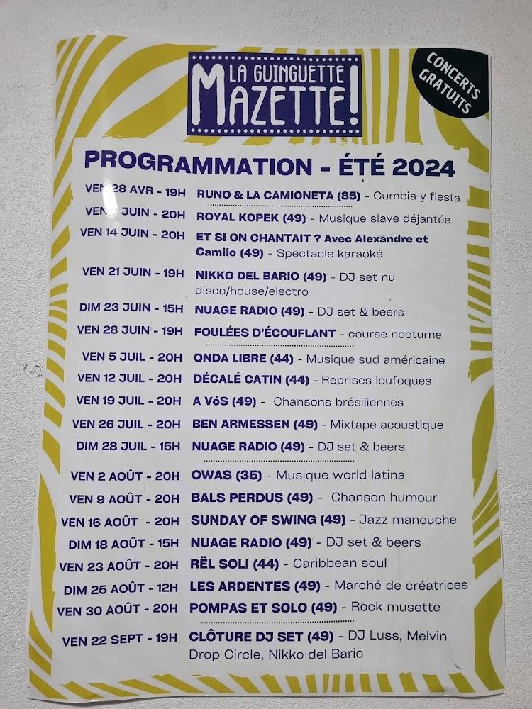 La Guinguette Mazette ! - Menu Image 1