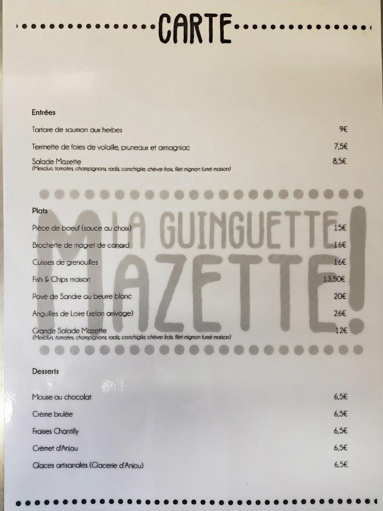 La Guinguette Mazette ! - Menu Image 4
